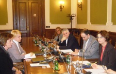 9 April 2013 The members of the Parliamentary Friendship Group with Australia in meeting with the Australian Ambassador to Serbia